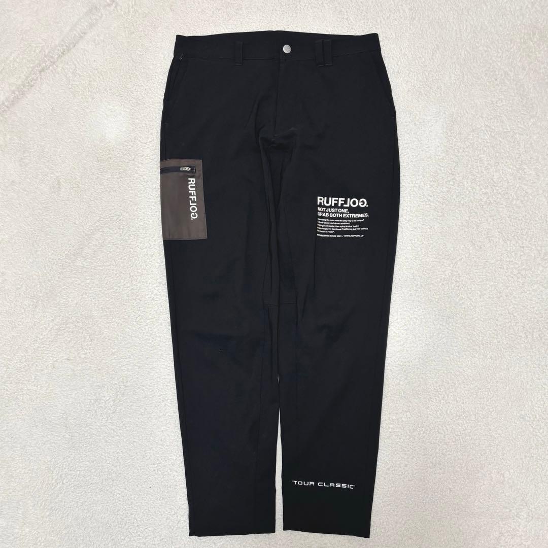 RUFFLOG ラフロッグ サイドポケット ストレッチパンツ 黒 XL