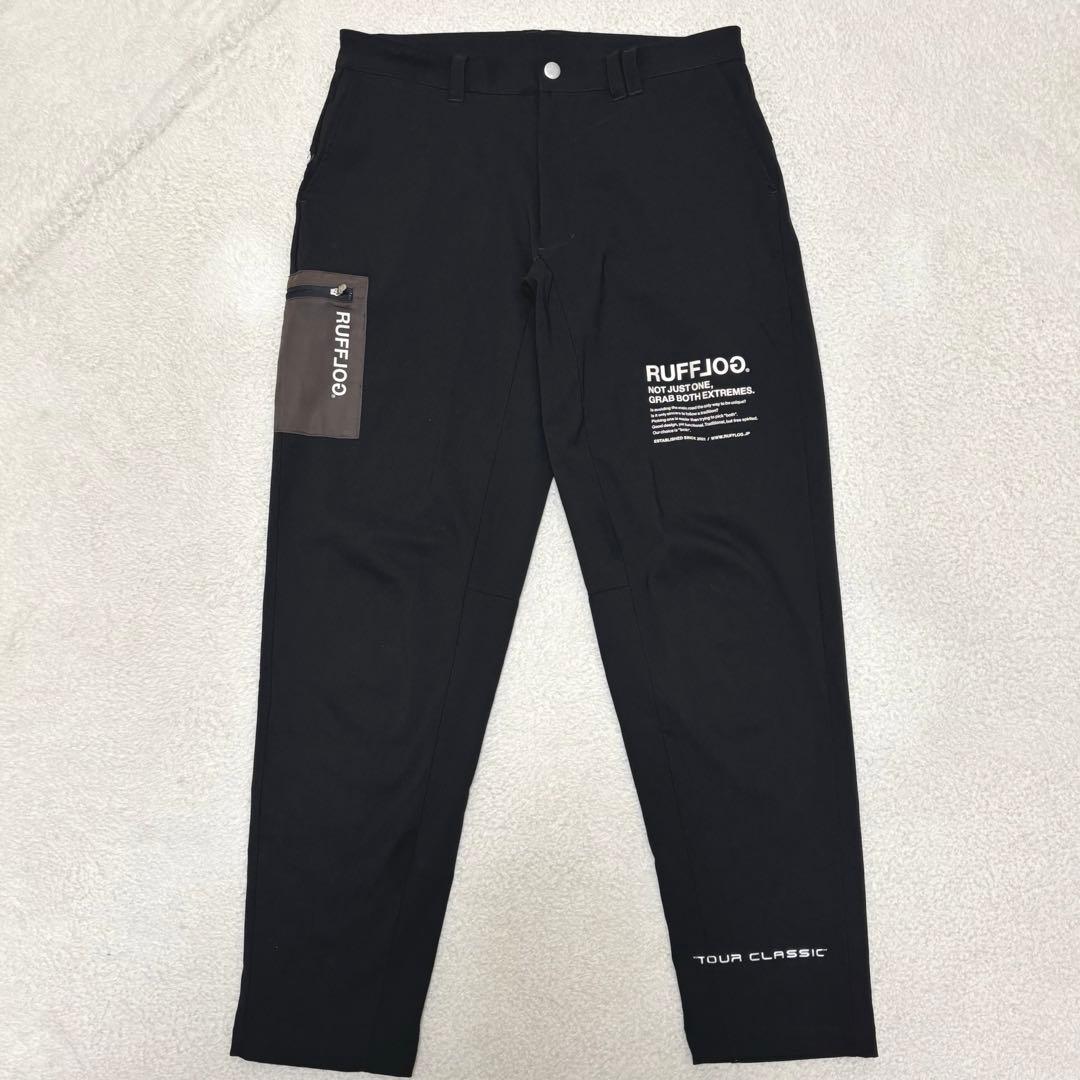 RUFFLOG ラフロッグ サイドポケット ストレッチパンツ 黒 XL