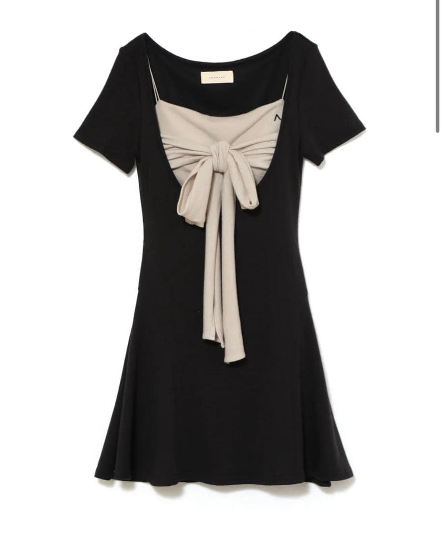 ワンピース ANDMARY Lady like mini dress black
