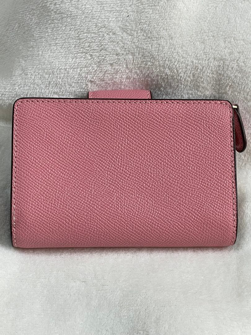 コーチ　COACH 財布　二つ折り　ピンク　新品未使用