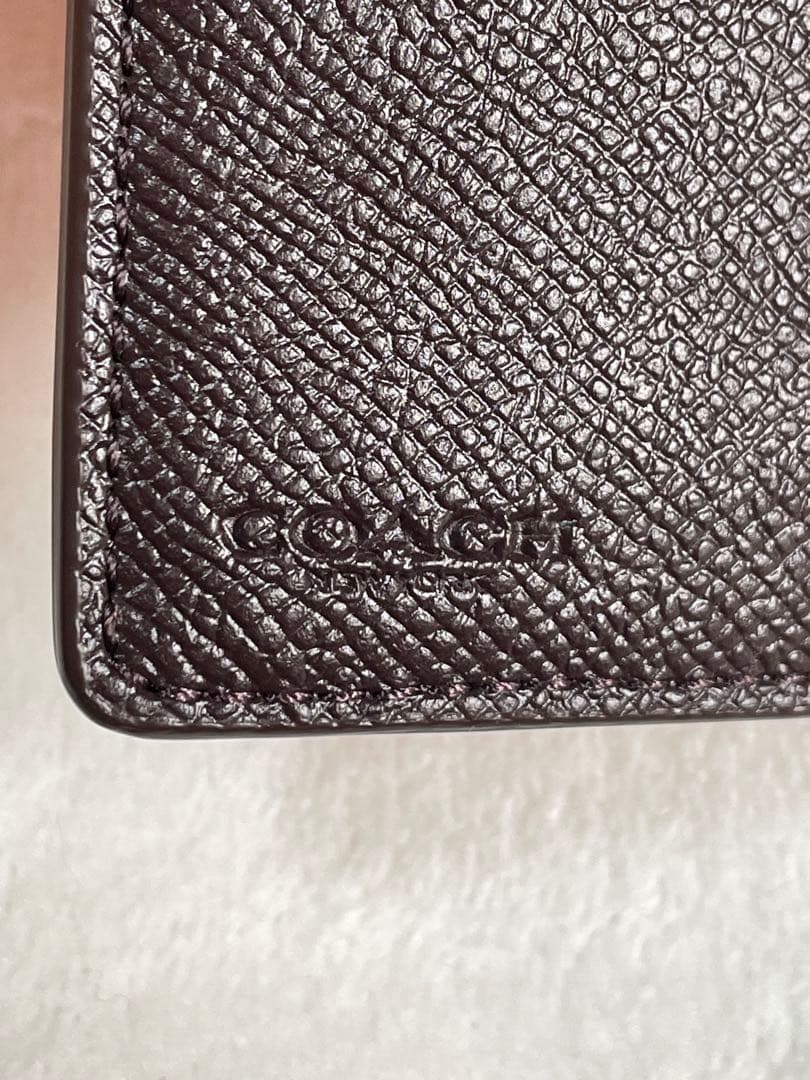 コーチ　COACH 財布　二つ折り　ピンク　新品未使用