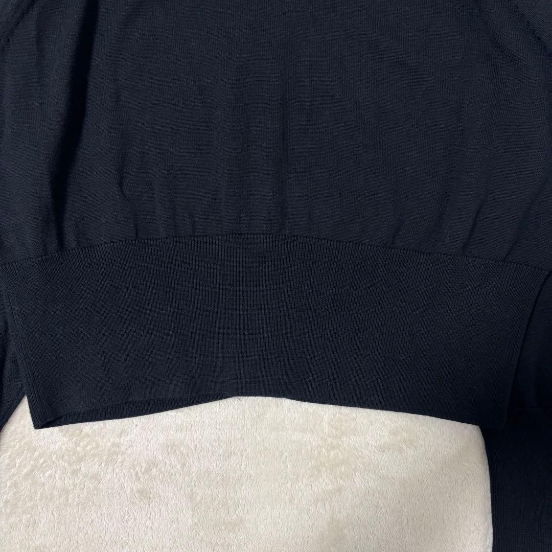 FRED PERRY Vネックカーディガン K4121 ブラック