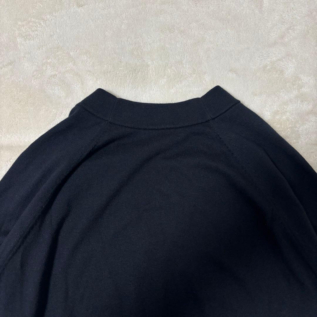 FRED PERRY Vネックカーディガン K4121 ブラック
