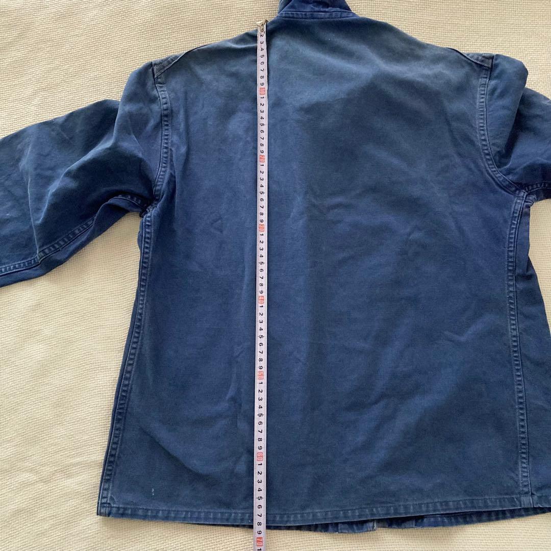 50s ユーロ フレンチ ワーク ジャケット モールスキン ビンテージ レア