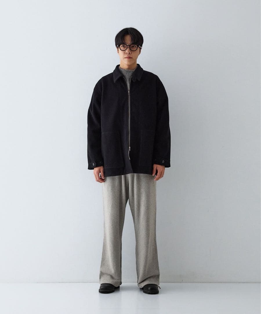 confect ウールカシミヤフリースジップアップブルゾン
