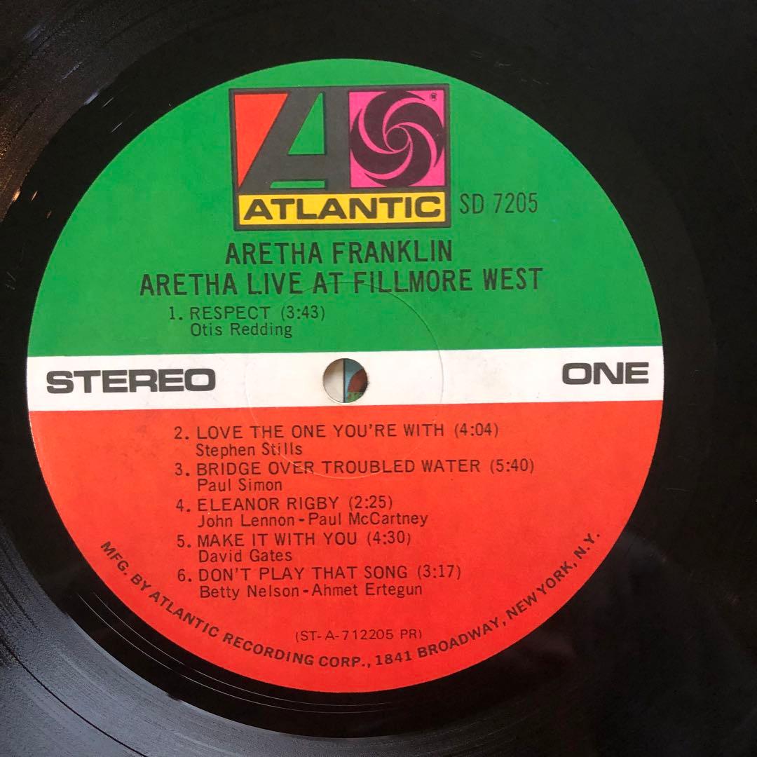 Aretha Franklin live Fillmore USオリジナルプレス