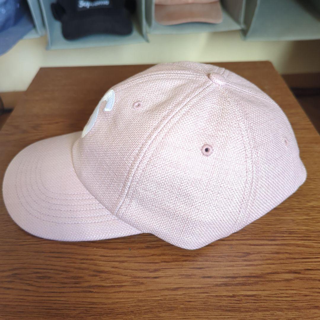 帽子 Supreme Raffia S Logo 6 Panel Cap Pink