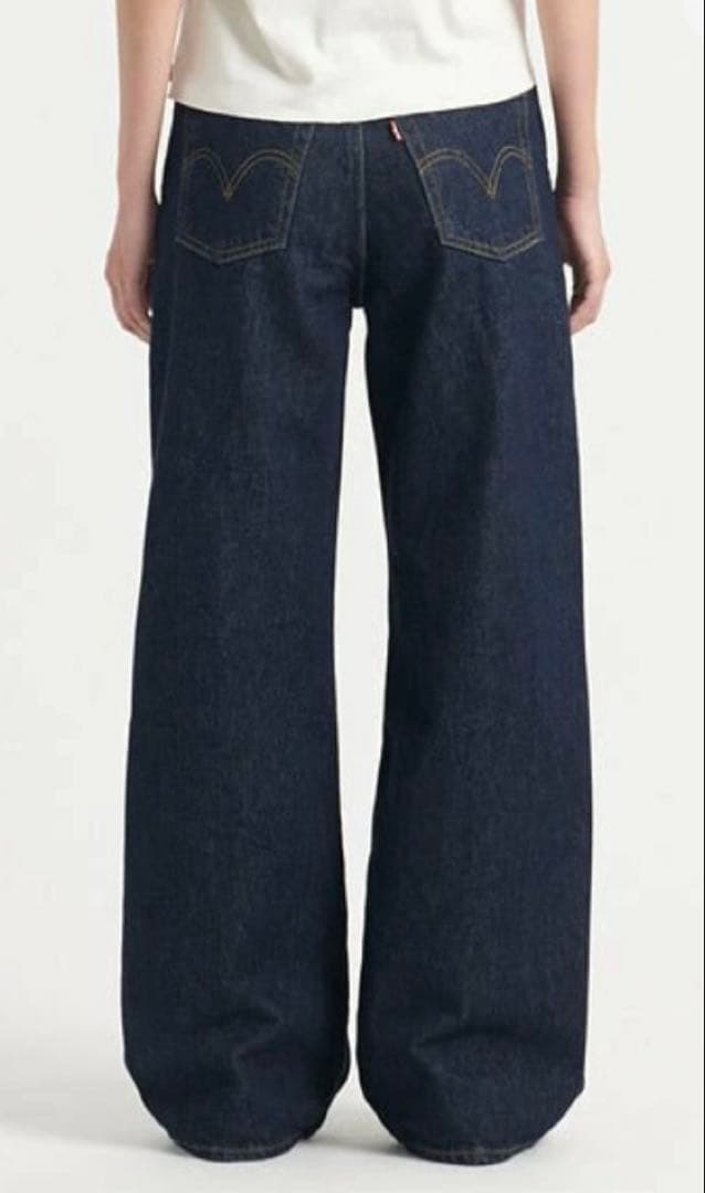 Levi's RIBCAGE WIDE LEG ジーンズ ダークインディゴ26