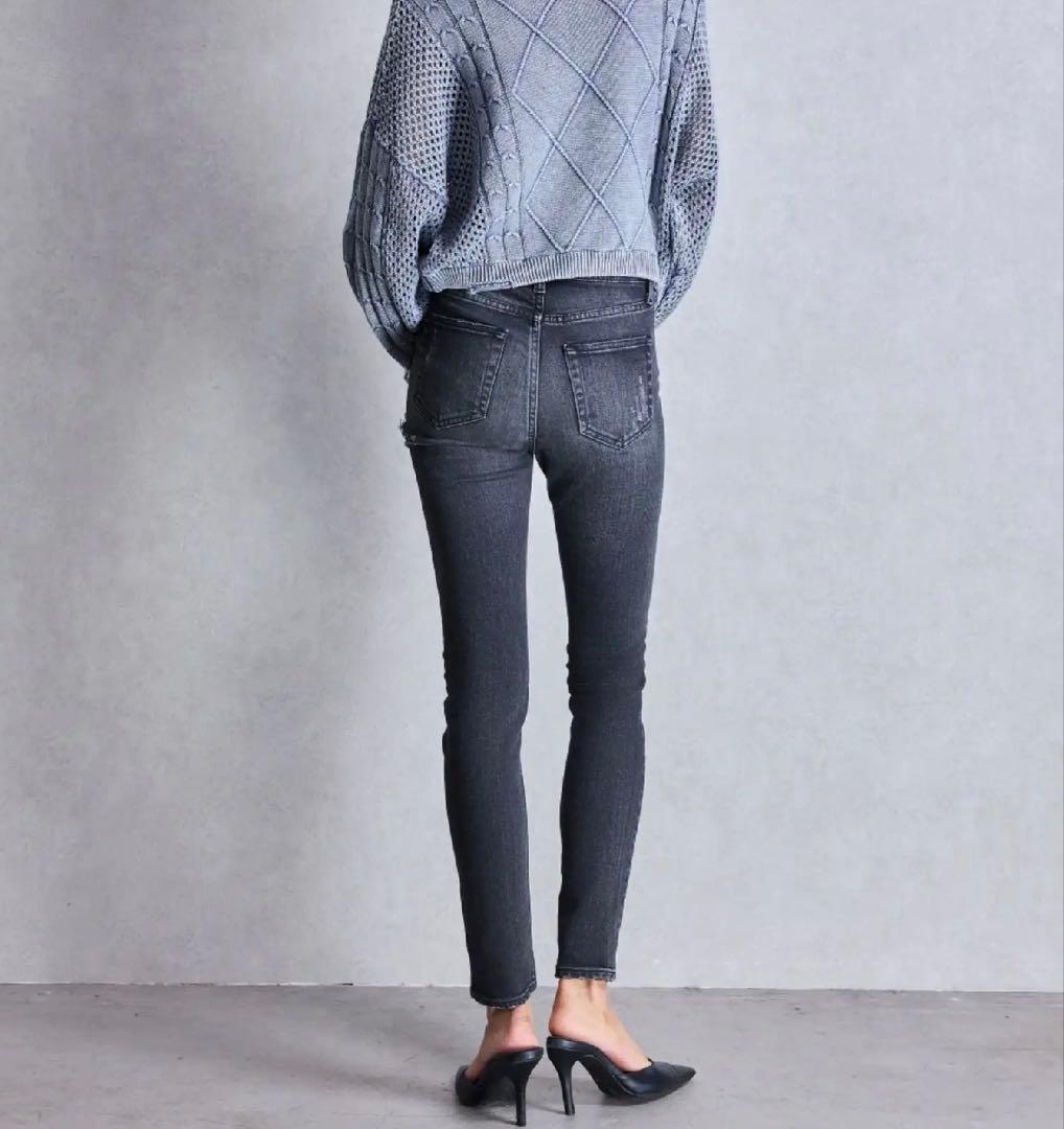 GYDA M/W SIDE RIPPEDスキニーデニムパンツ XS MOUSSY