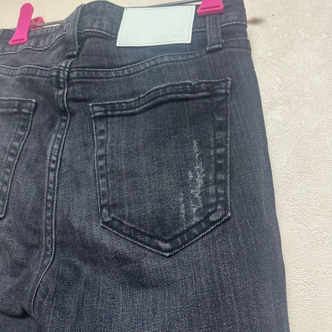 GYDA M/W SIDE RIPPEDスキニーデニムパンツ XS MOUSSY