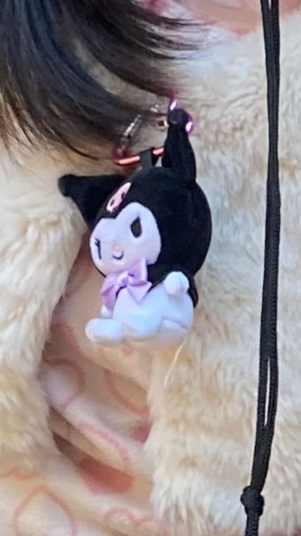 猫耳ぬいぐるみストラップ 約10cm