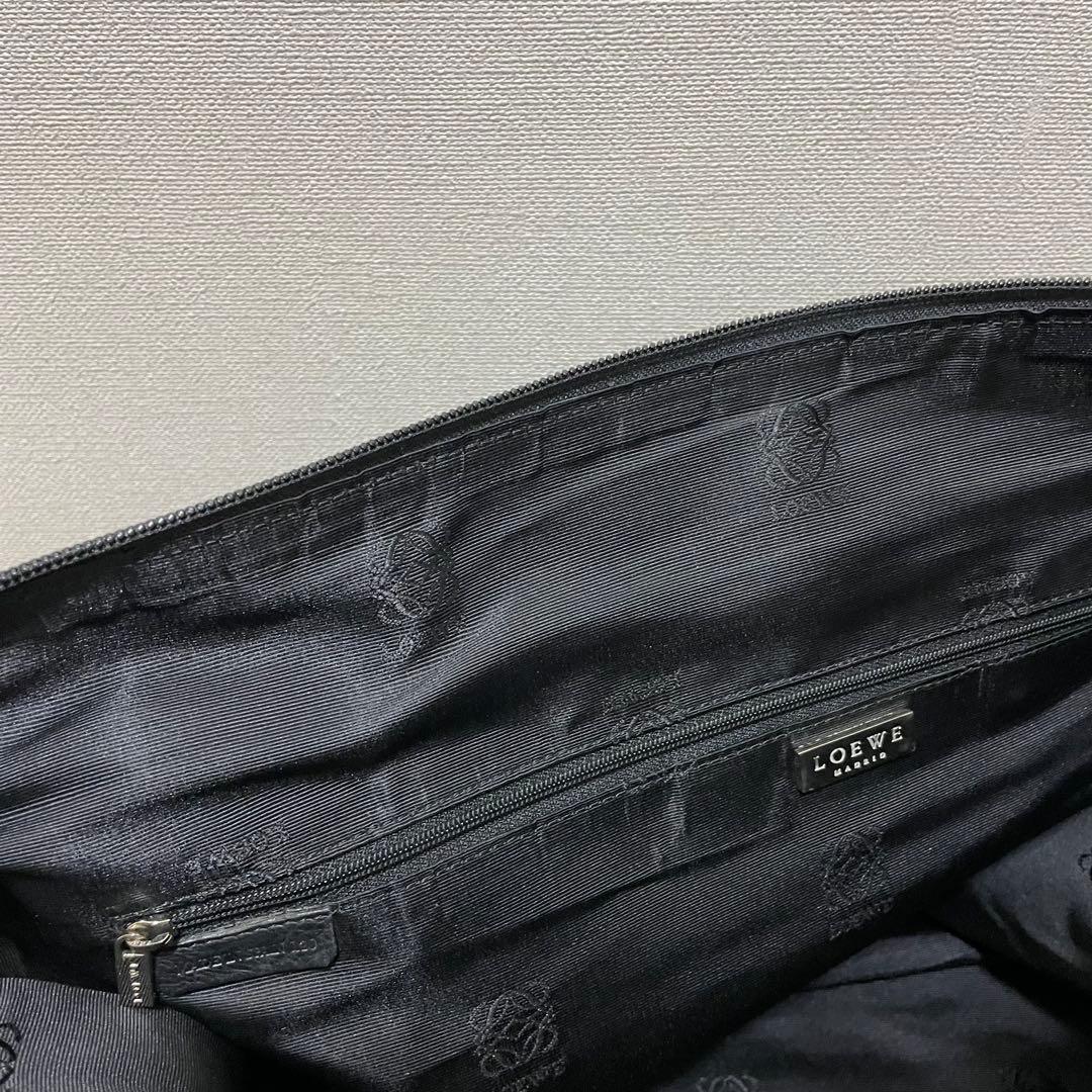 《美品》LOEWE（ロエベ）レザー ボストンバッグ ブラック 黒