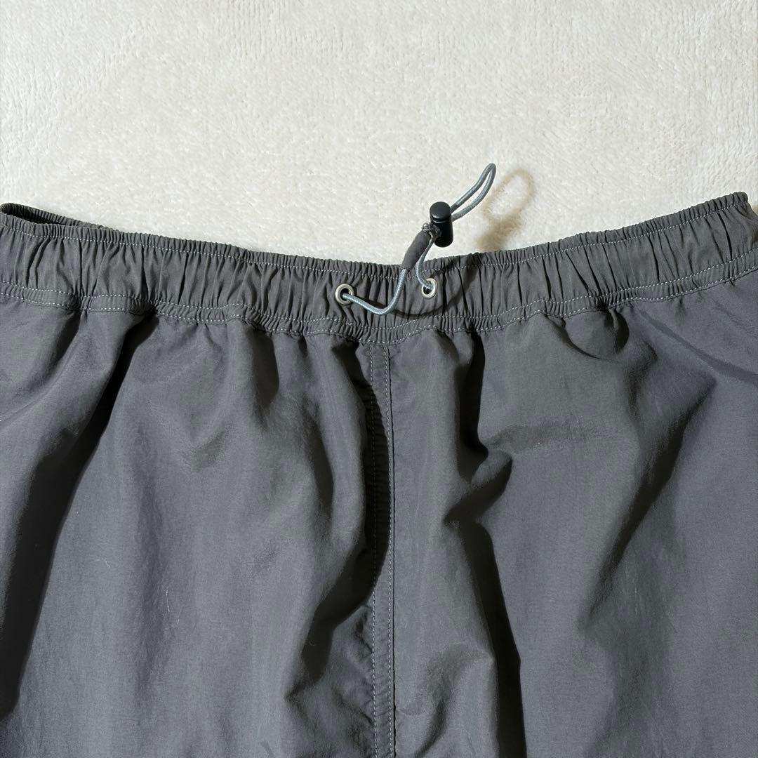 ジムフレックス　ナイロンタッサーイージースカート ロング　ウエストゴム　グレー