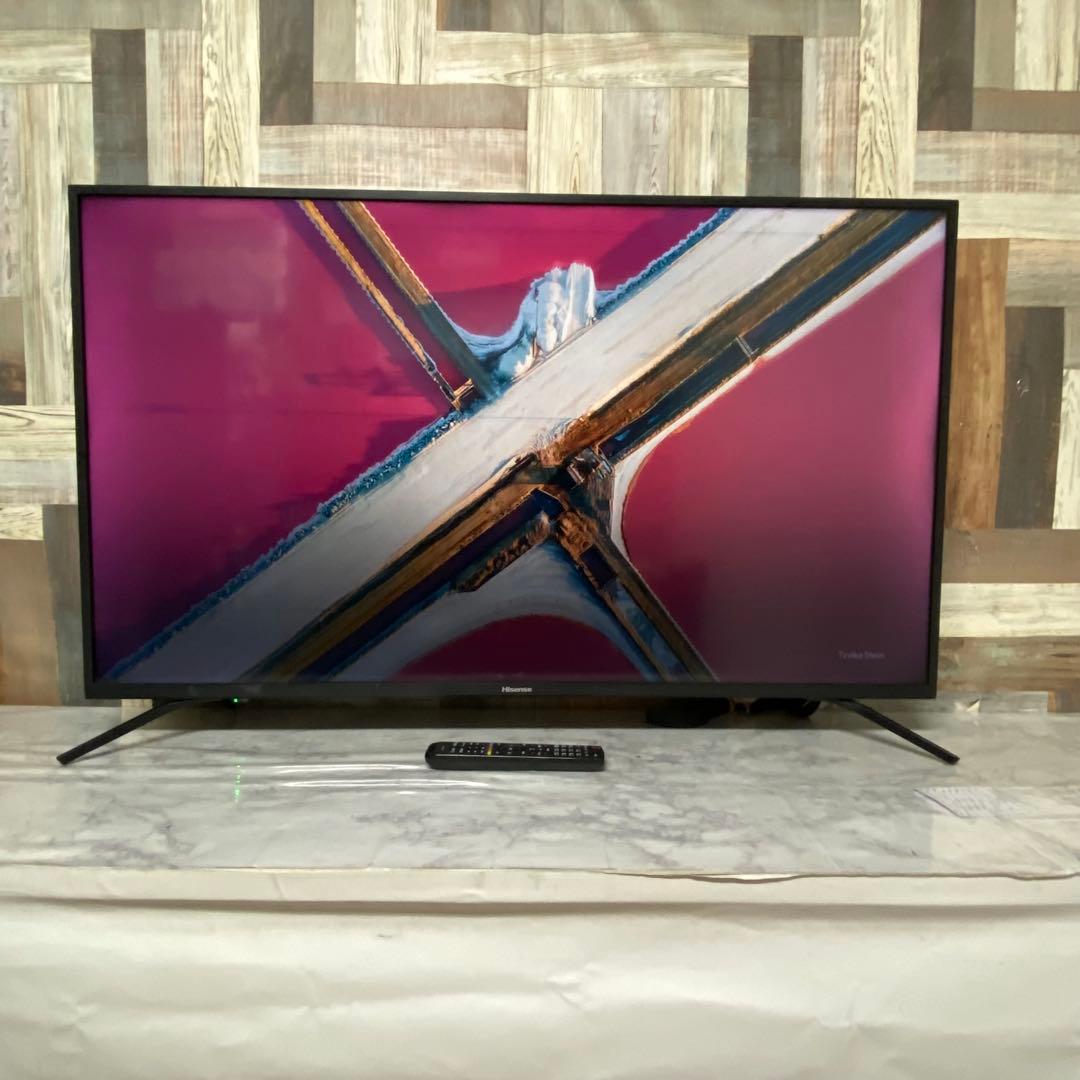 全国送料込❣️ ハイセンス 50V型4K液晶テレビ外付けHDD 裏番組録画対応