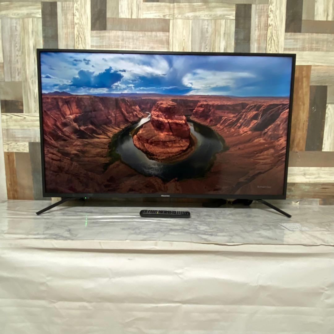 全国送料込❣️ ハイセンス 50V型4K液晶テレビ外付けHDD 裏番組録画対応