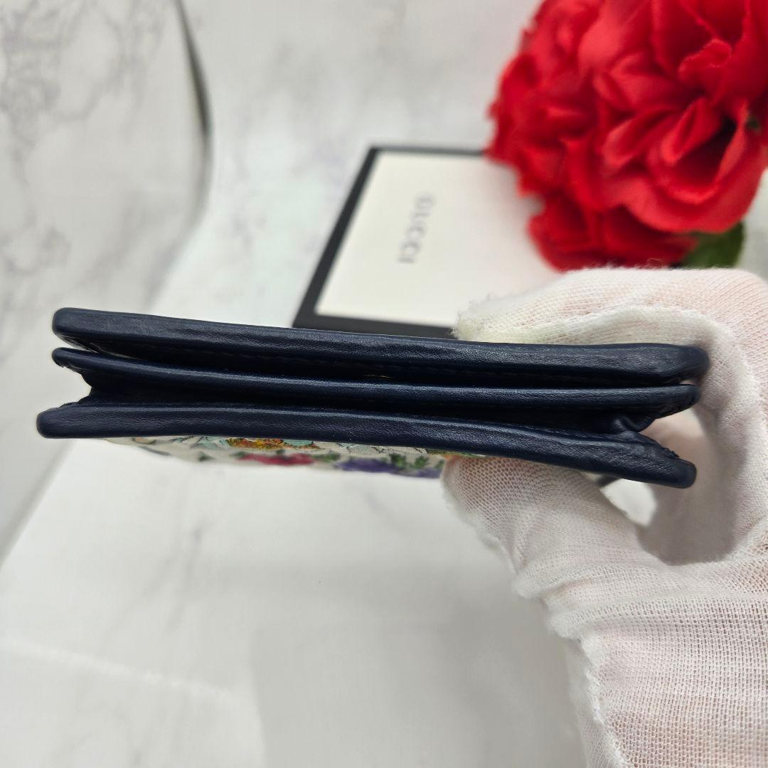 【希少】 GUCCI グッチ 折り財布 財布 ズゥミ フローラ 花 キルティング
