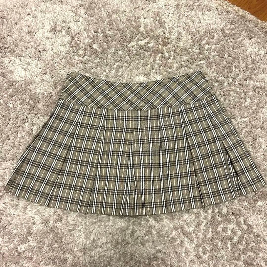 バーバリーブルーレーベル ノバチェック キュロットパンツ ミニスカート 36