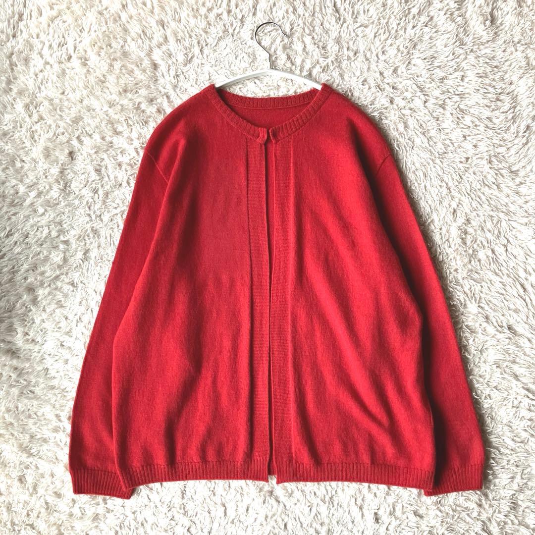 J*o様 新品タグ無◯中川政七商店 ウール カシミヤ カーディガン 赤 現行品