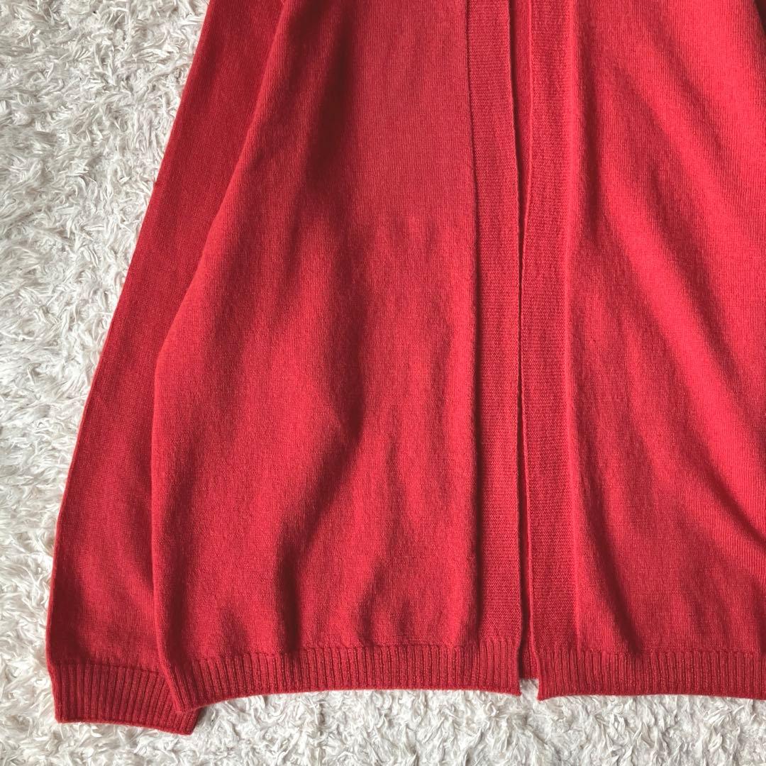 J*o様 新品タグ無◯中川政七商店 ウール カシミヤ カーディガン 赤 現行品
