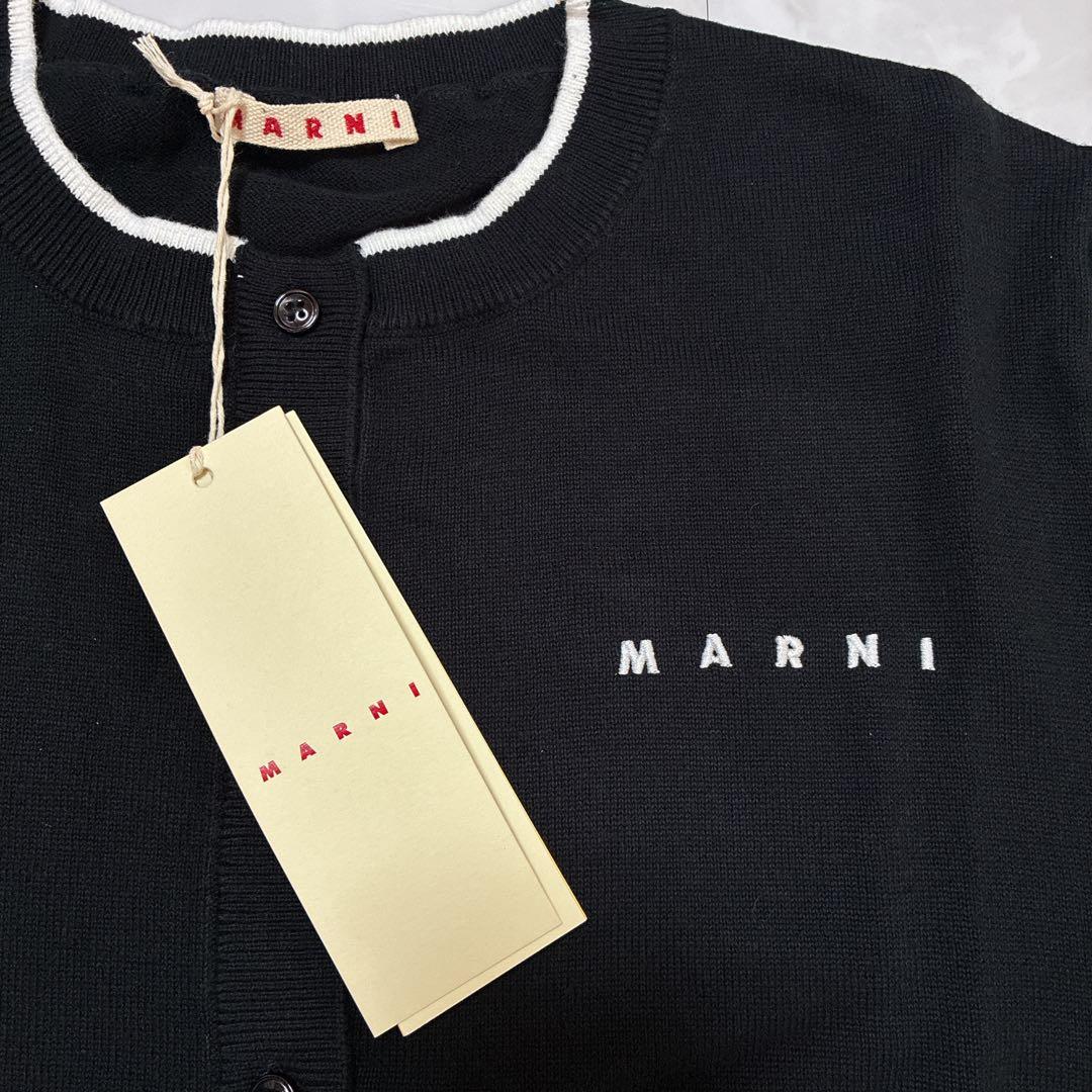 新品・MARNI マルニ ブラック カーディガン 新品タグ付き キッズ14Y