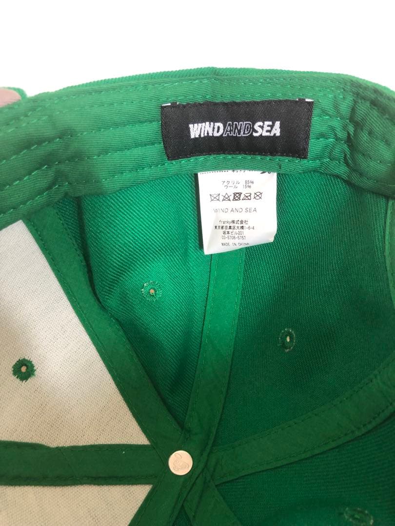【未使用緑】wind and sea snap back cap 初期 グリーン