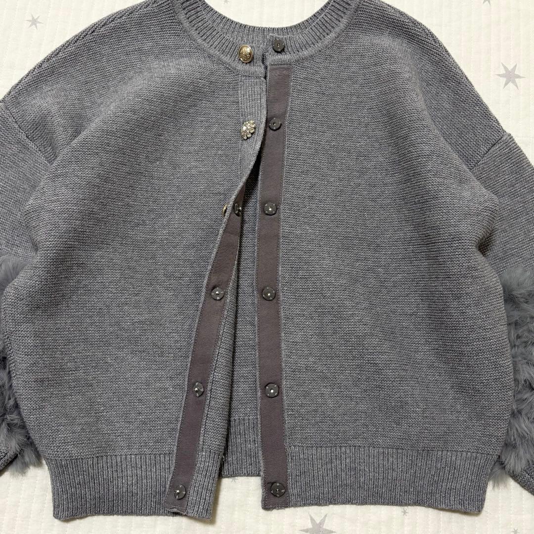 美品✨アルアバイル　2025AW ラビットカフクレイジー釦2WAYプルオーバー