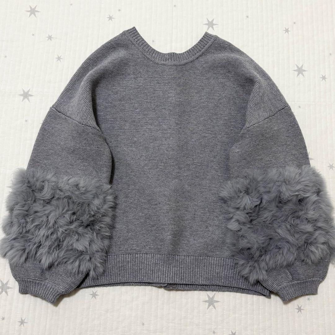 美品✨アルアバイル　2025AW ラビットカフクレイジー釦2WAYプルオーバー