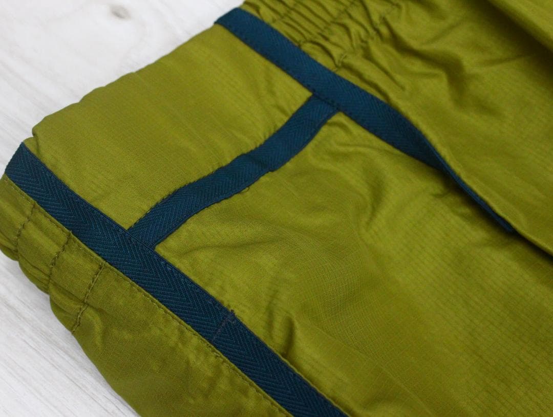 ◇美品 HERMES ナイロンパンツ メンズ カーキ系マスタード×ダークグリーン