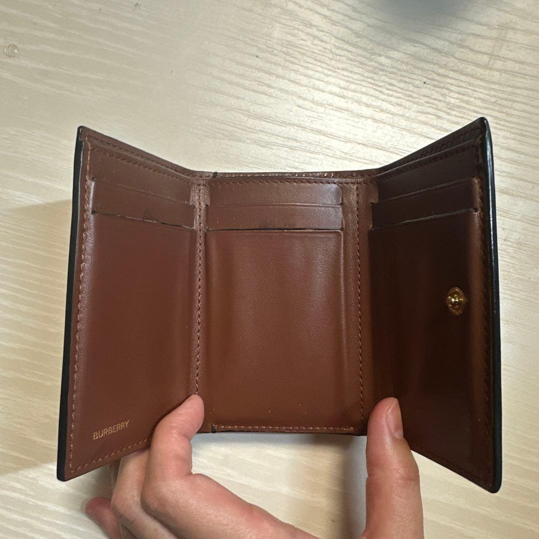 Burberry ストライプ 三つ折り財布