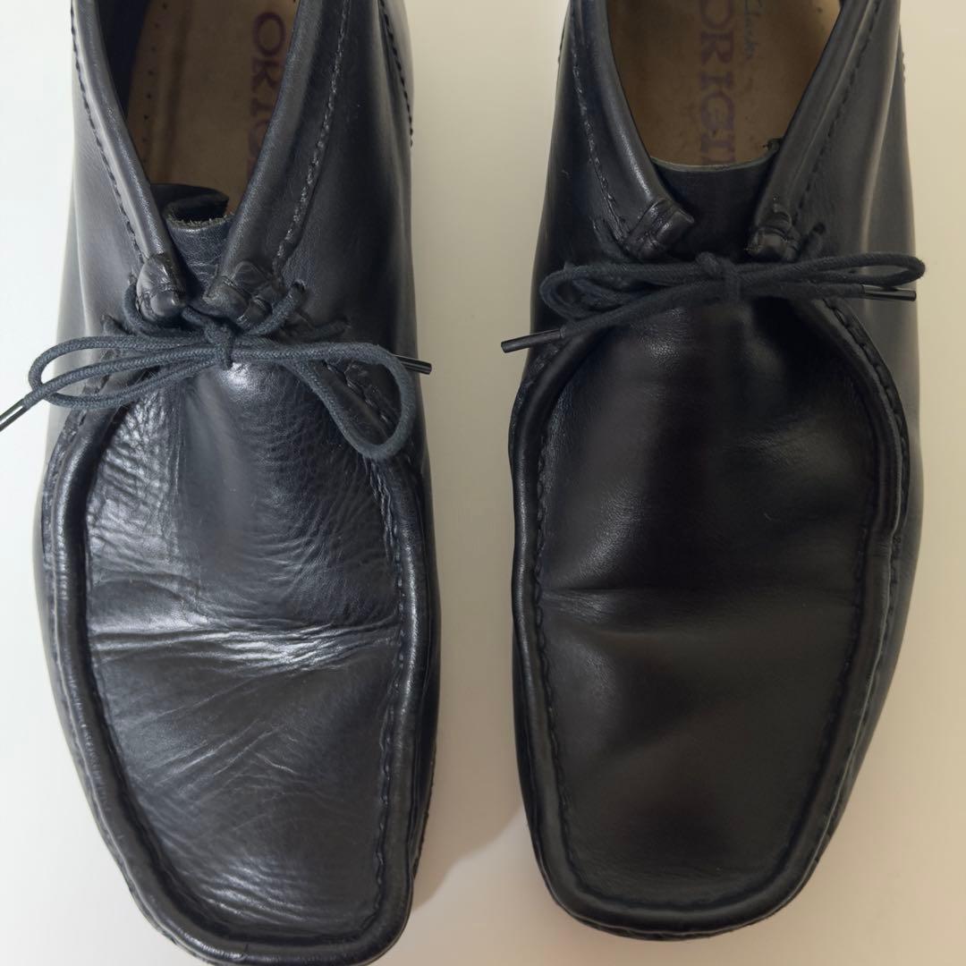 靴 Clarks ORIGINALS WALLABEE Black leather