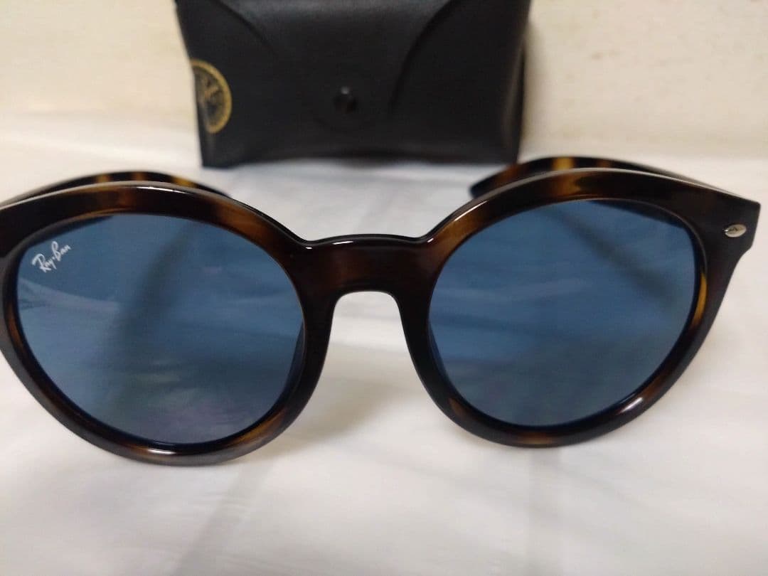 Ray Ban べっ甲フレーム　ブルーレンズ　レイバン