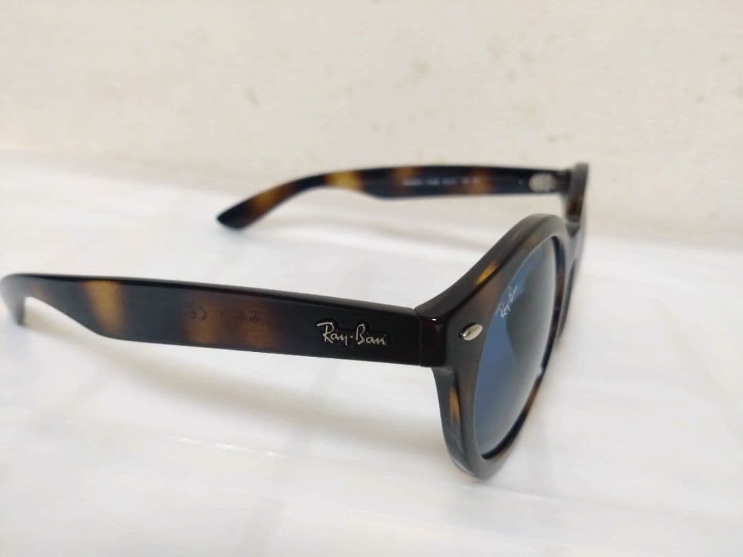 Ray Ban べっ甲フレーム　ブルーレンズ　レイバン