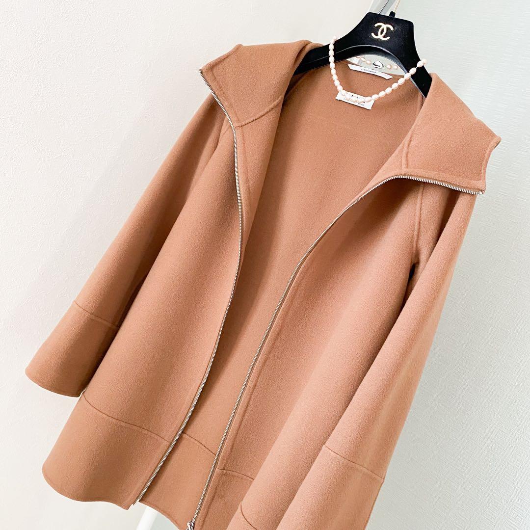 ★美品★マックスマーラ S MaxMara フーデッドコート★