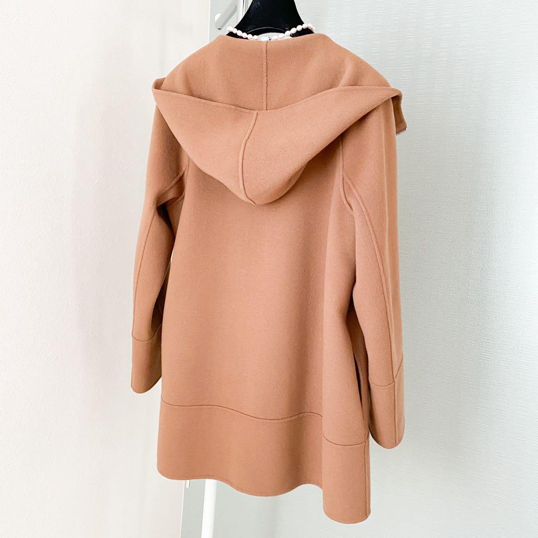 ★美品★マックスマーラ S MaxMara フーデッドコート★