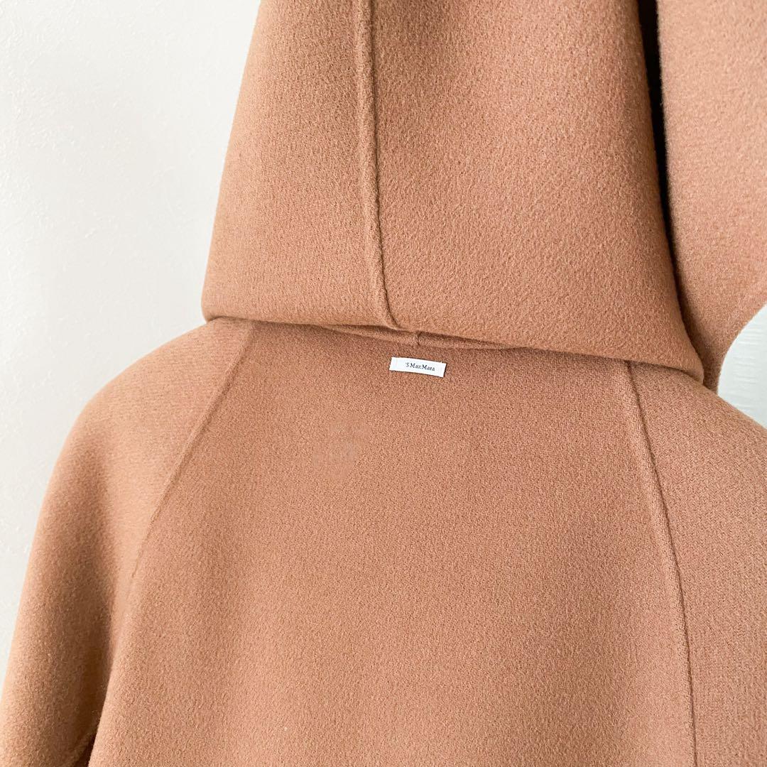 ★美品★マックスマーラ S MaxMara フーデッドコート★