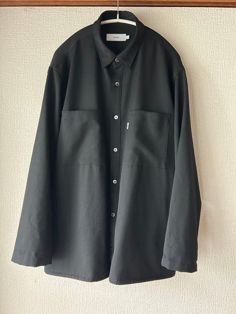 Graphpaper×LECHOPPE×EDIFICEウールツイルボックスシャツ