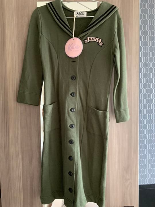 Katie ミニタリー風　セーラーワンピース