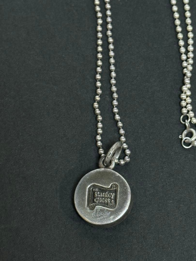STANLEY GUESS ウッド スカル ペンダントトップ スタンリーゲス