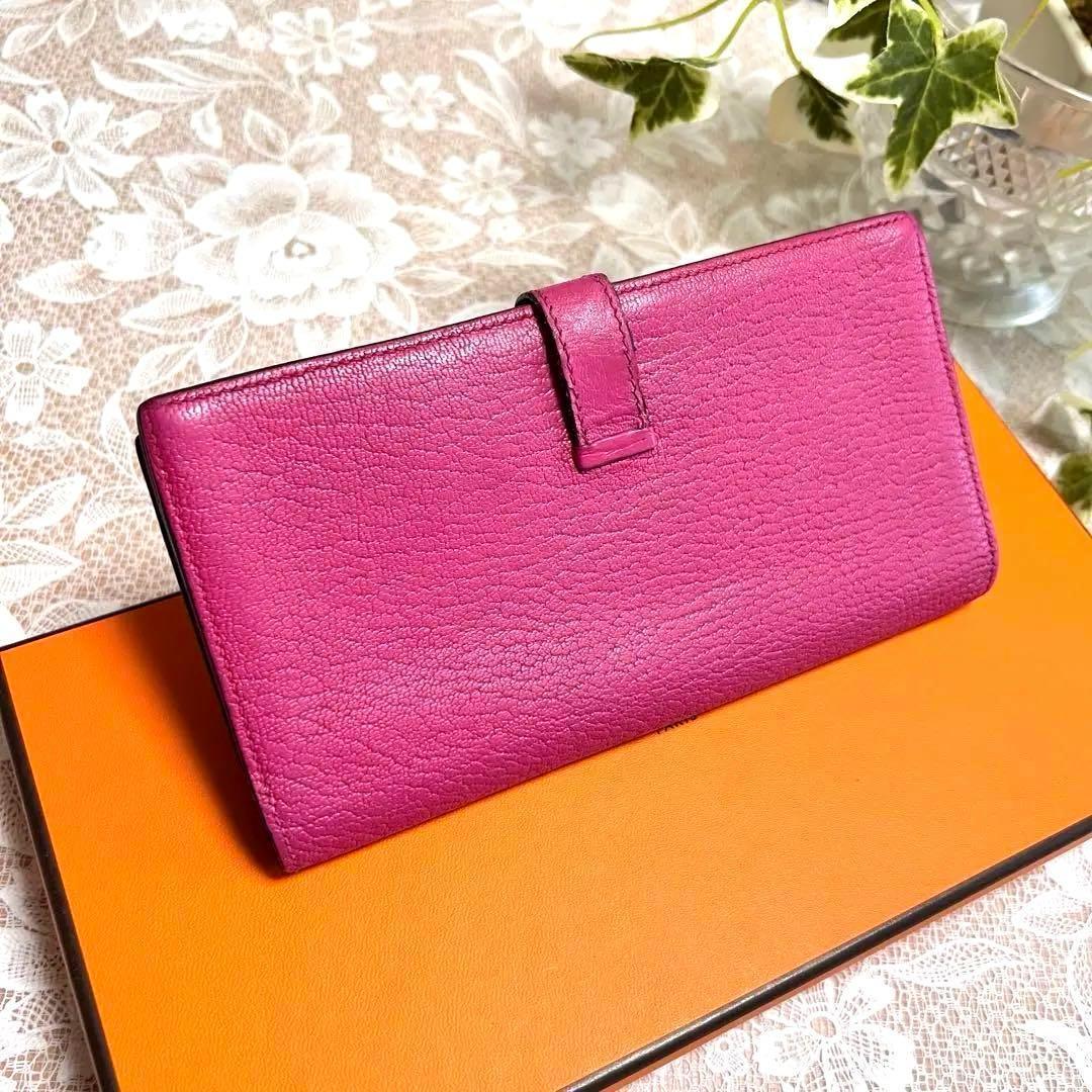 【良美品】HERMES エルメス ベアン スフレ シェーブル マチ付★正規品
