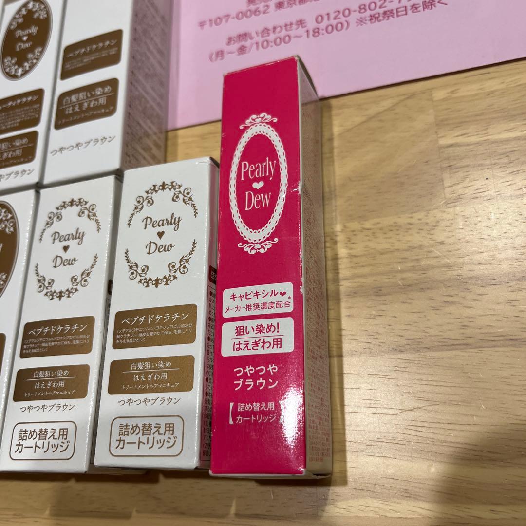 パーリーデュー　白髪狙い染めトリートメントヘアマニキュア10点セット