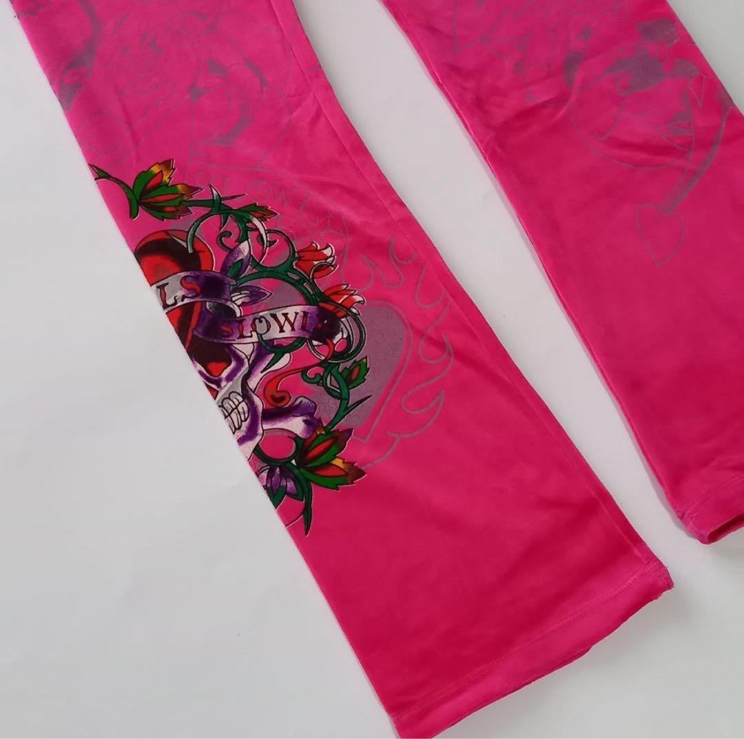 ed hardy　エドハーディ　ベロアパーカー　上下セット　セットアップ