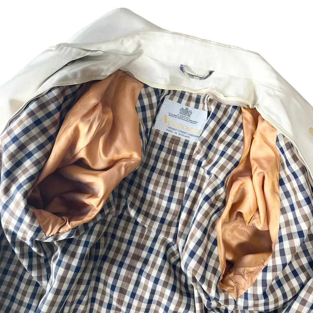 希少✨英国製 Aquascutum トレンチコート ダブル ライナー Aqua5