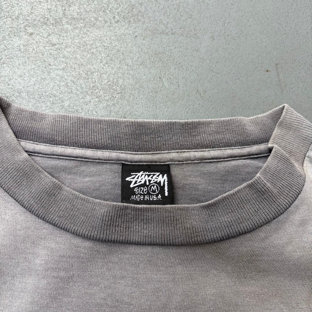 80s Old stussy USA製　黒タグ　ストックロゴ　tシャツ　メンズ