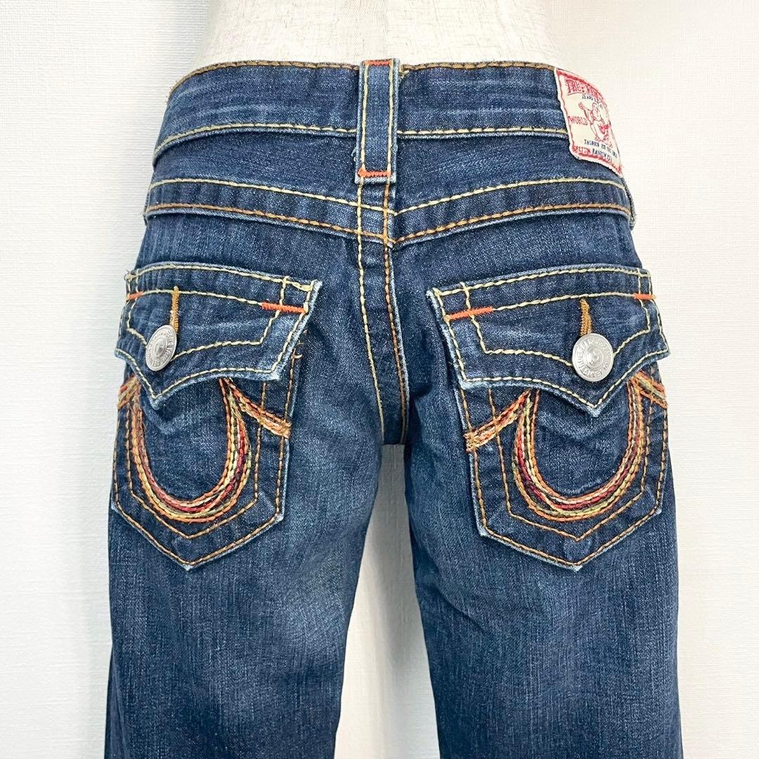 y2k❤️00s TRUE RELIGION rainbow JOEY デニム