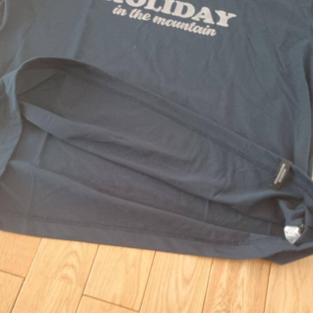 【L】マウンテンリサーチ　アナルコ　HOLIDAY　ネイビー　Tシャツ