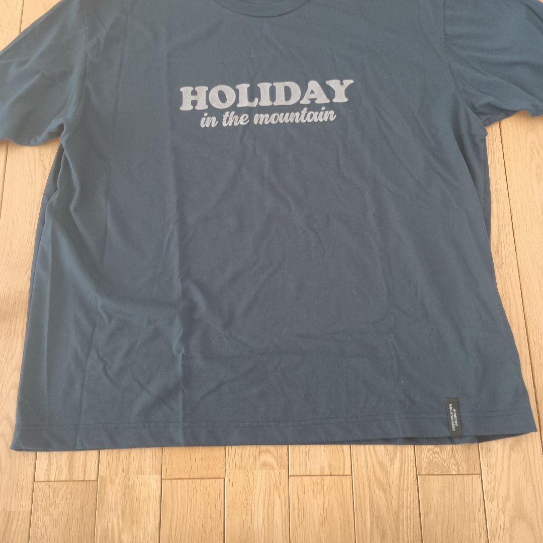 【L】マウンテンリサーチ　アナルコ　HOLIDAY　ネイビー　Tシャツ