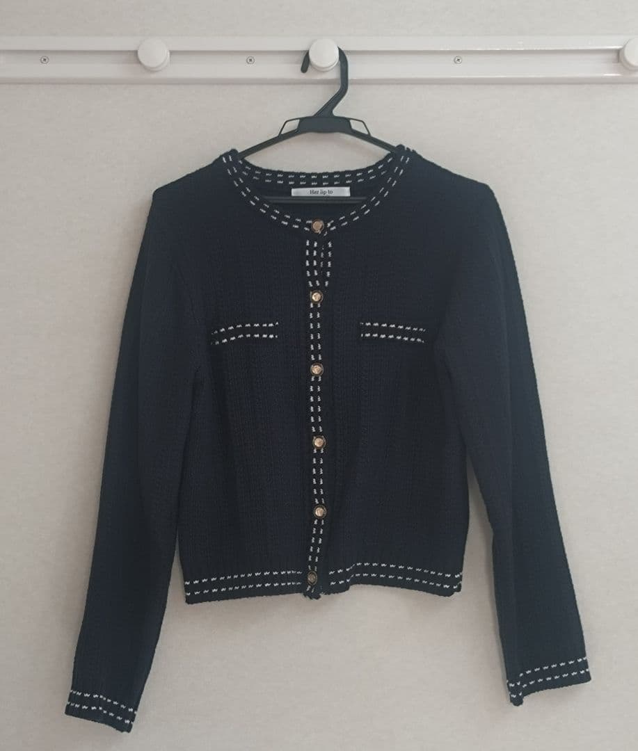 トップス Herlipto Cotton-Blend Jacquard Cardigan