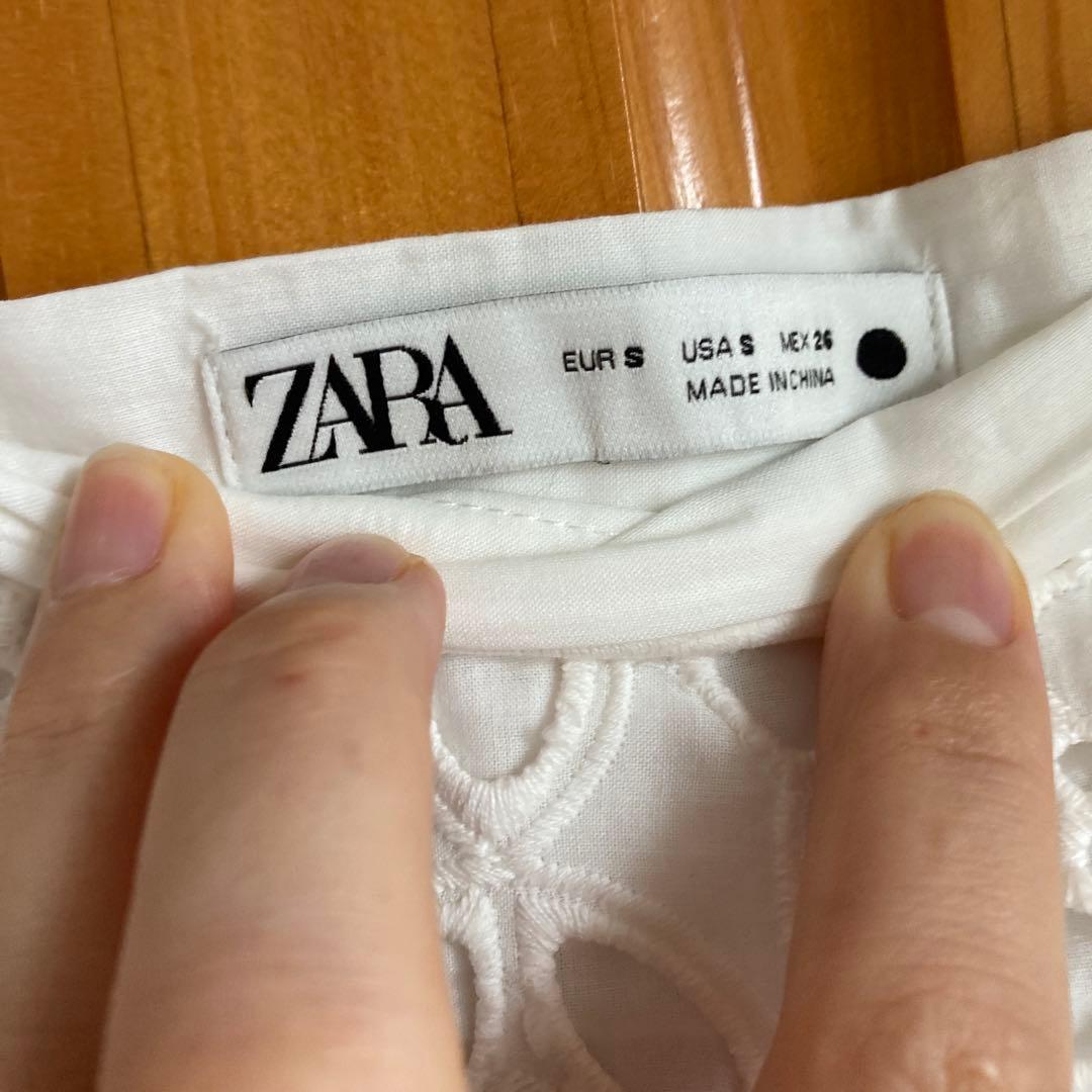 ち*ん様 エンブロイダリーレーススカート　ZARA