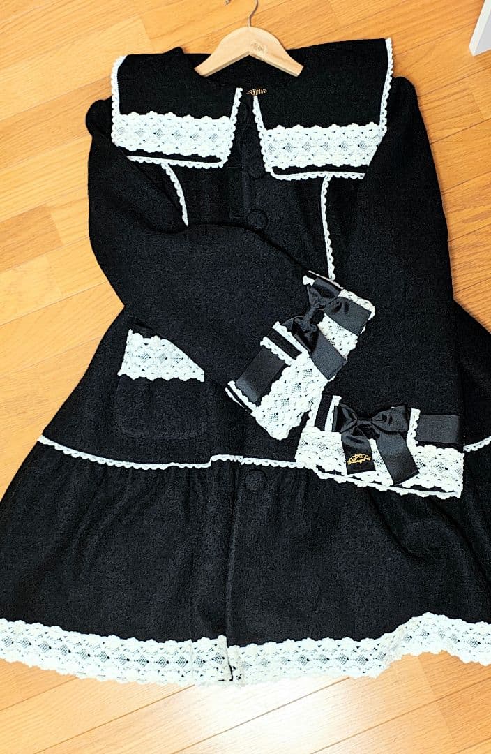 Baroque  icing Cookieロングコート ブラック