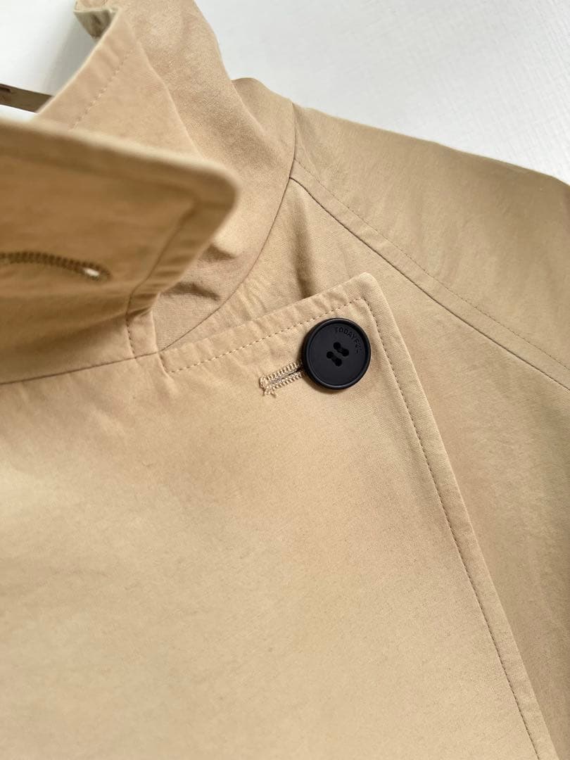 新品 TODAYFUL * Spring Short Trench エクリュ白